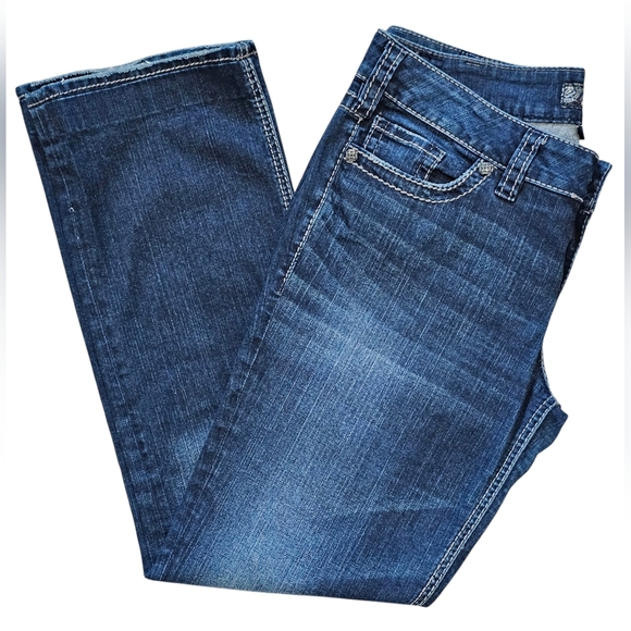 Silver Women's Jeans Suki Mid Slim Boot, Waist 31. Length Has Been Altered to 30 - Picture 5 of 10